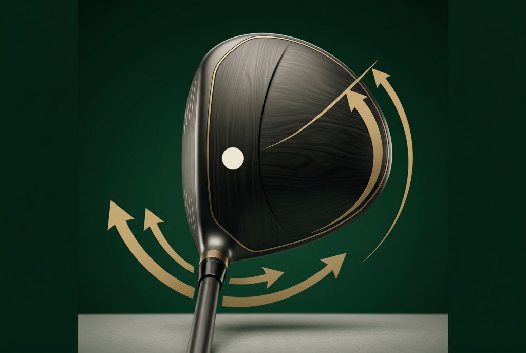 Label-free diagram of driver face and impact strike point.
